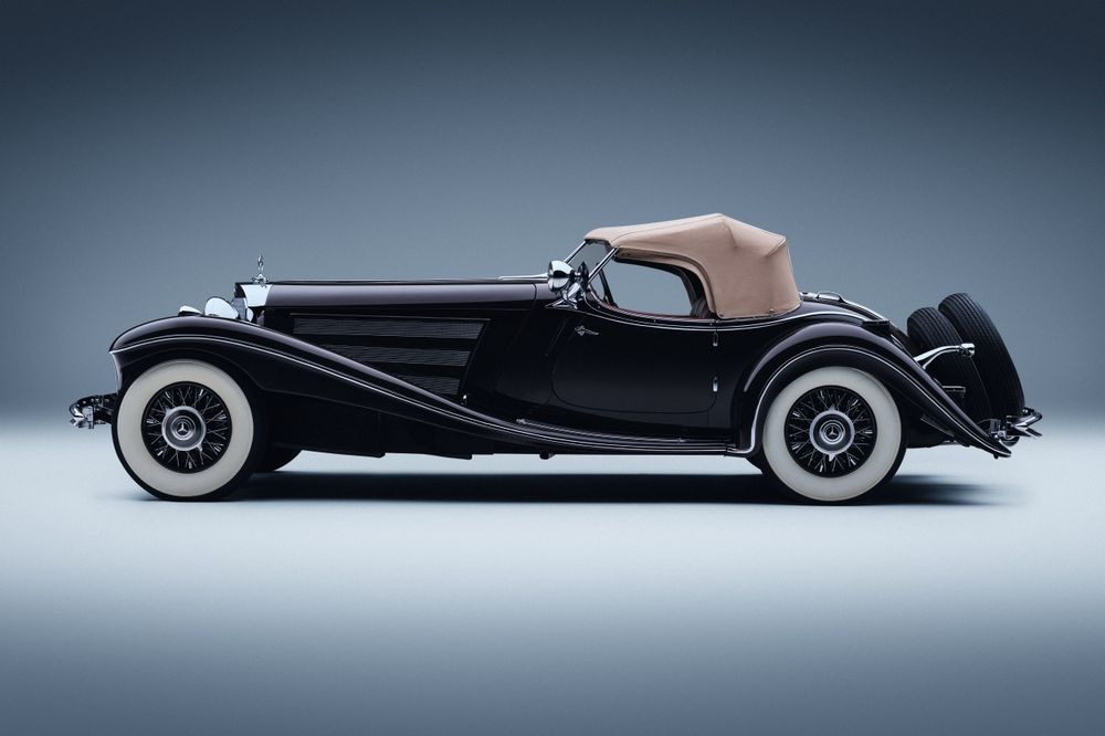 Mercedes-Benz 500 K Special Roadster (W 29), obdobie výroby 1934 až 1936. Vozidlo z roku 1934.